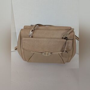 Coach Bag Madison Beige With Gold Sparkles. NWT.. Never Used